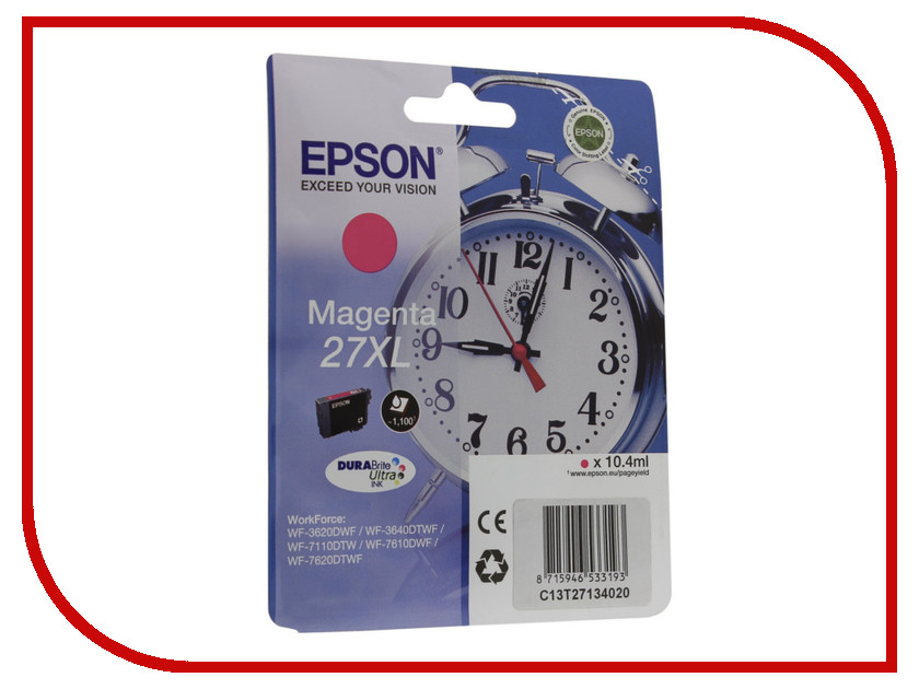 

Картридж Epson T2713 C13T27134020/C13T27134022 Magenta для WF-7110/7610/7620