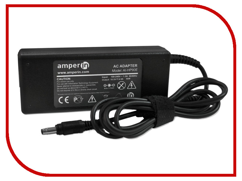 фото Блок питания Amperin AI-HP90E для HP 18.5V 4.9A 4.8x1.7mm 90W