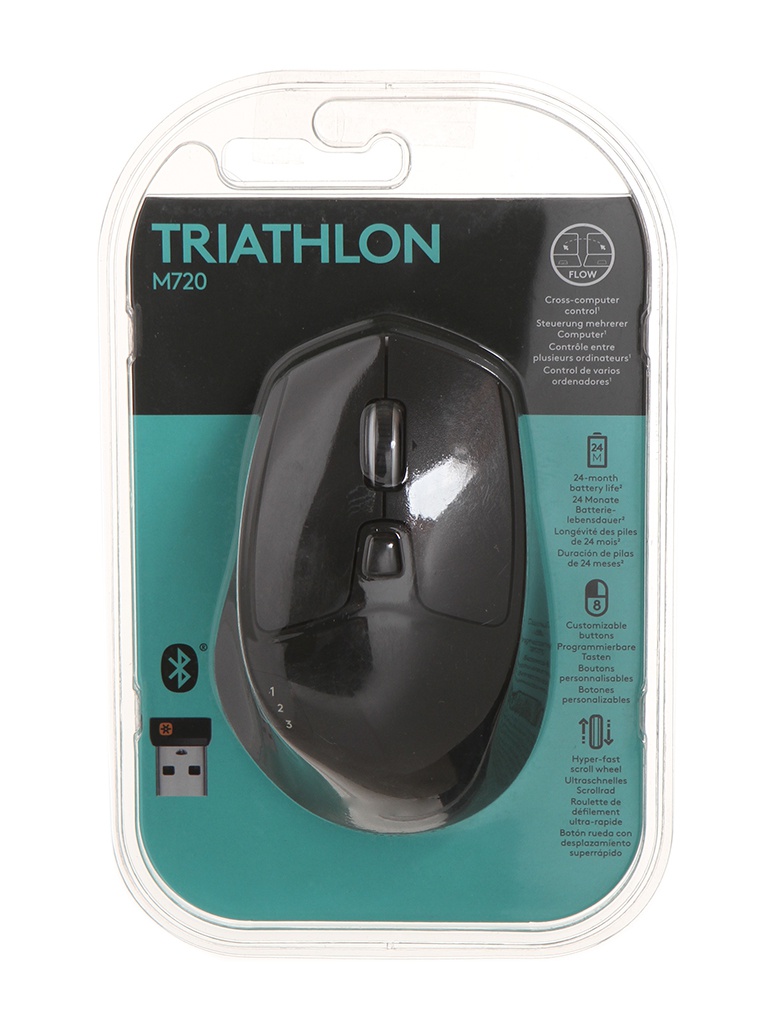 

Мышь Logitech M720 Triathlon 910-004791, M720 Triathlon