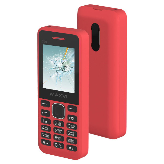 

Сотовый телефон Maxvi C20 Red, C20