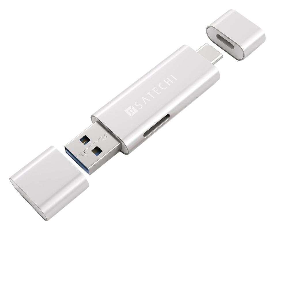 

Satechi Aluminum Type-C USB 3.0 and Micro/SD Card Reader Silver B01EU2KRIS / ST-TCCRAS, Aluminum Type-C USB 3.0 and Micro/SD Card Reader