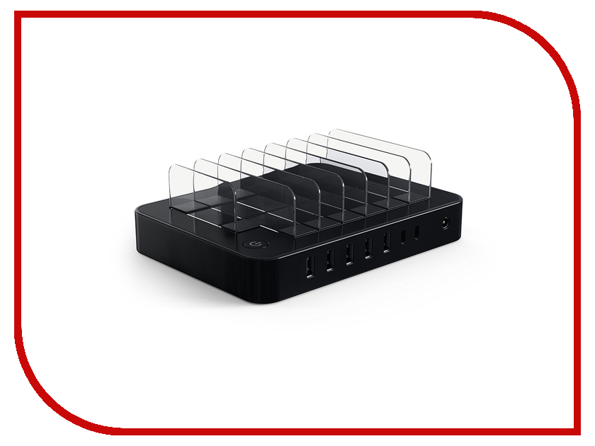 фото Зарядное устройство Satechi 7-Port USB Charging Station Dock Black B01I44AMDS / ST-MCSTC7B