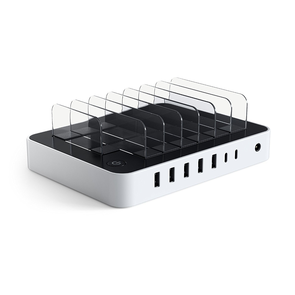 

Зарядное устройство Satechi 7-Port USB Charging Station Dock White B01I44ANCI / ST-MCSTC7W, 7-Port USB Charging Station Dock