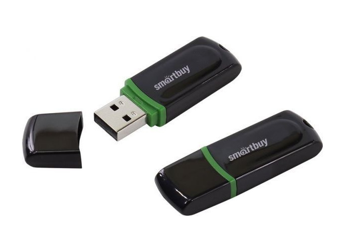USB Flash Drive 16Gb - SmartBuy Paean Black SB16GBPN-K usb flash drive 8gb smartbuy ufd 2 0 twist pink sb008gb2twp