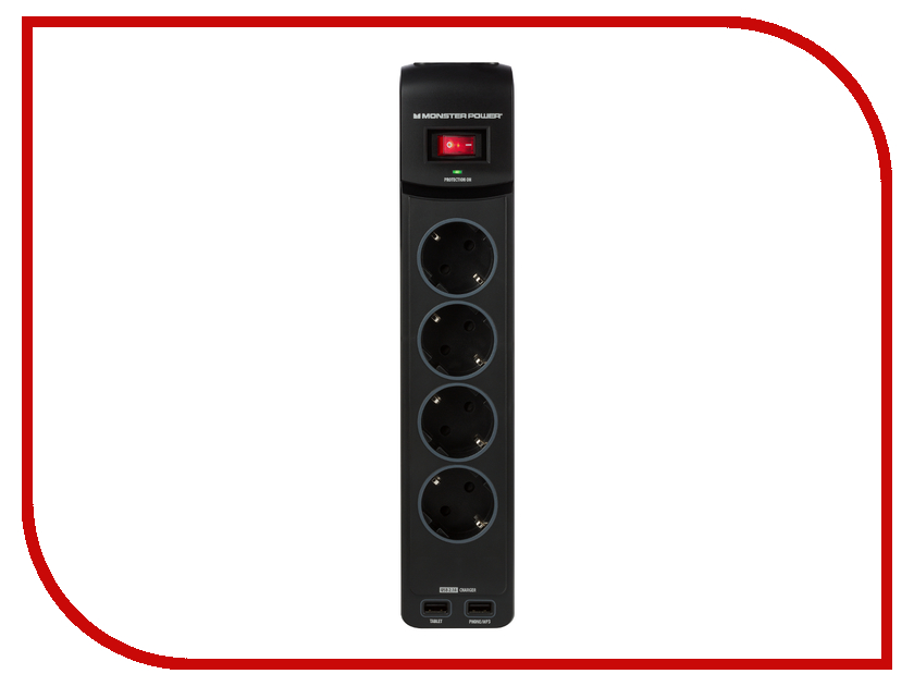 

Сетевой фильтр Monster Core Power 400 USB 4 Sockets + 2xUSB MP EXP 400U 121856-00