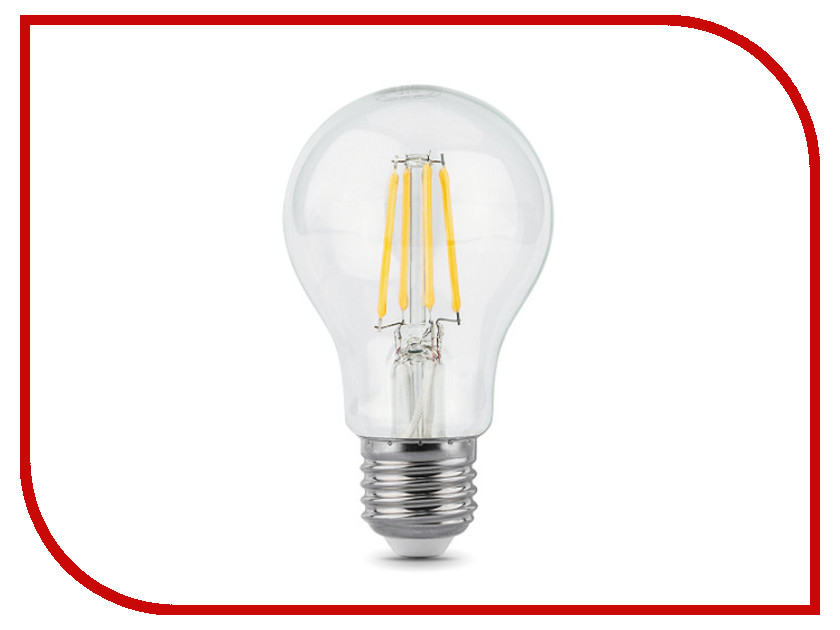 

Лампочка Gauss LED Filament E27 A60 6W 4100К 102802206, 102802206