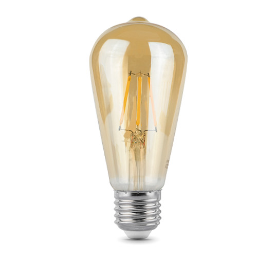 

Лампочка Gauss LED Filament E27 ST64 6W Golden 2400К 102802006, 102802006