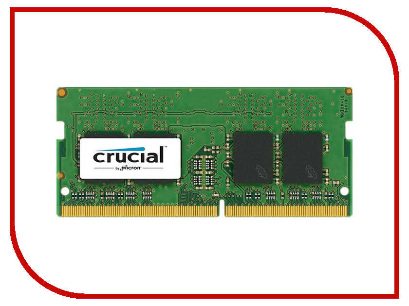 

Модуль памяти Crucial DDR4 SO-DIMM 2133MHz PC4-17000 CL15 - 4Gb CT4G4SFS8213
