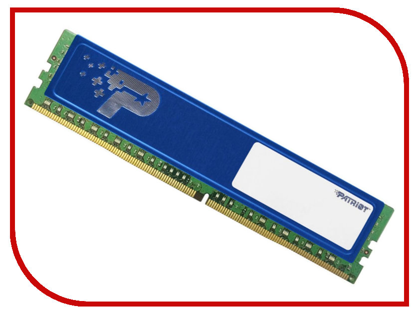 

Модуль памяти Patriot DDR4 DIMM 2400MHz PC4-19200 CL17 - 8Gb PSD48G240081H, PSD48G240081H