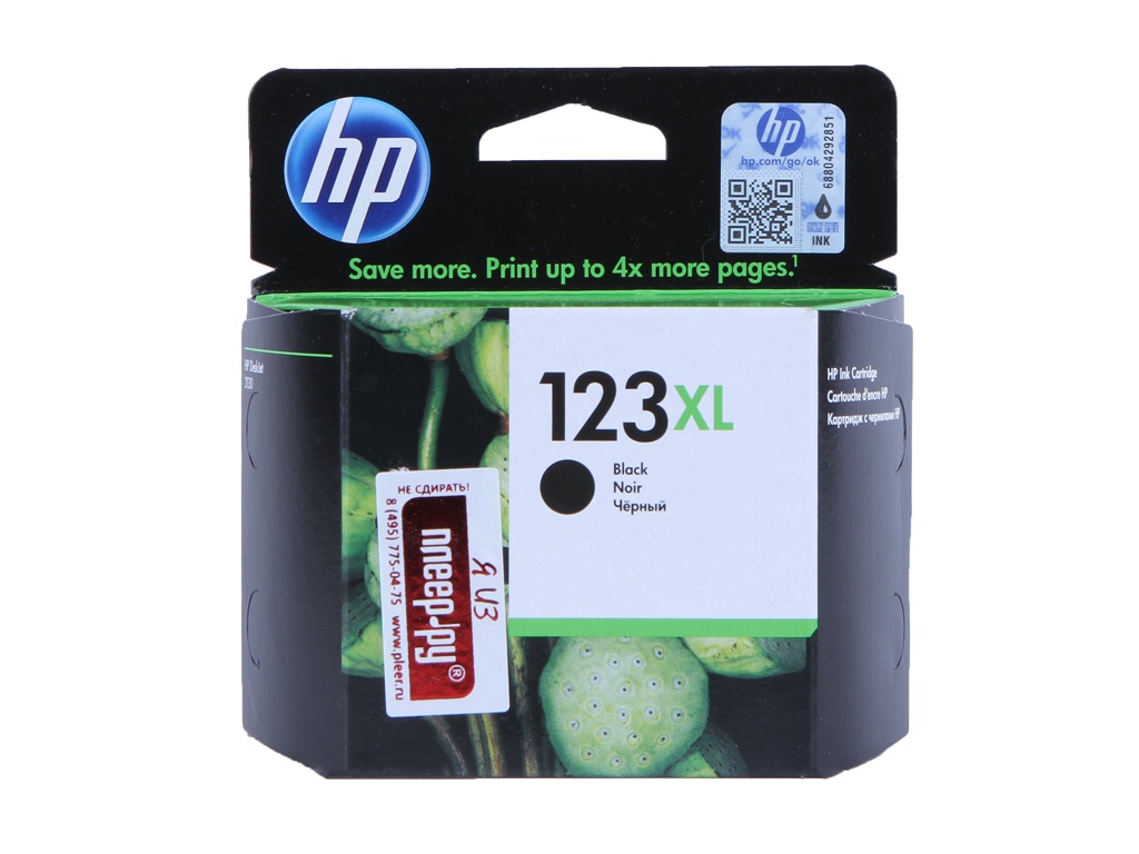 

Картридж HP F6V19AE Black, 123XL