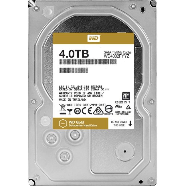 

Жесткий диск 4Tb - Western Digital Gold WD4002FYYZ, WD4002FYYZ