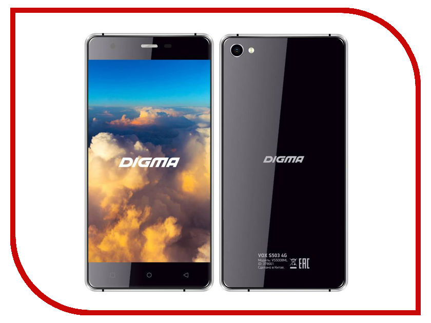 фото Сотовый телефон Digma VOX S503 4G Black-Grey