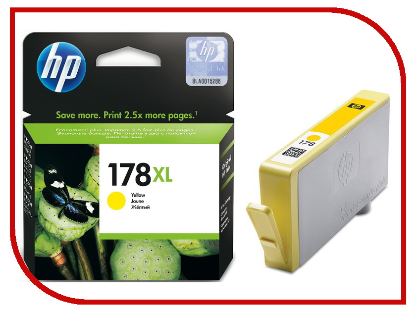 

Картридж HP 178XL CB325HE Yellow