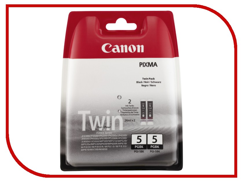 

Картридж Canon PGI-5 PGBK TwinPack Black 0628B030