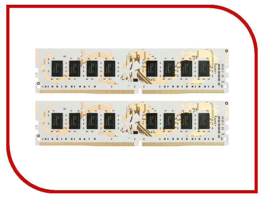

Модуль памяти GeIL Dragon DDR4 DIMM 2133MHz PC4-17000 CL15 - 16Gb KIT (2x8Gb) GWB416GB2133C15DC
