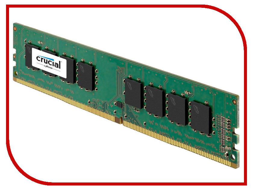 фото Модуль памяти Crucial DDR4 DIMM 2400MHz PC4-19200 CL17 - 16Gb CT16G4DFD824A