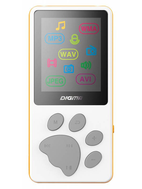 

Плеер Digma S3 - 4Gb White-Orange, S3 - 4Gb