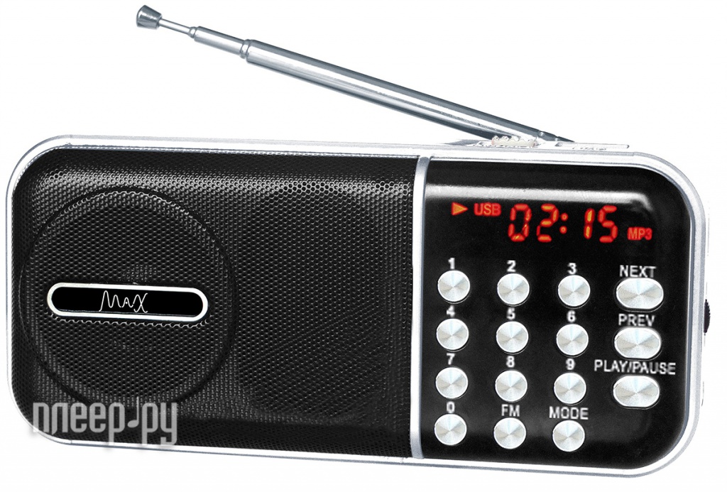

Радиоприемник MAX MR-321 Silver, MR-321