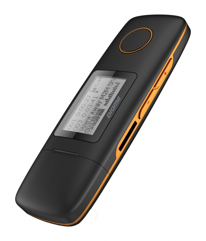 фото Плеер digma u3 - 4gb black-orange выгодный набор + серт. 200р!!!