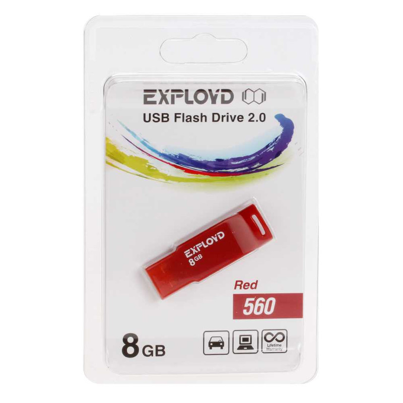 Zakazat.ru: USB Flash Drive 8Gb - Exployd 560 Red EX-8GB-560-Red