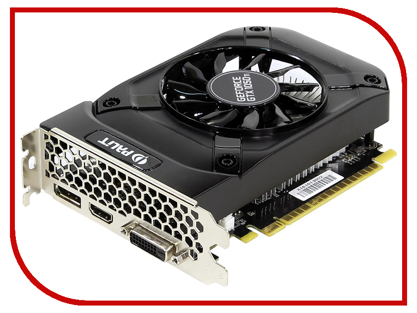 

Видеокарта Palit GeForce GTX 1050 Ti StormX 1290Mhz PCI-E 3.0 4096Mb 7000Mhz 128 bit DVI HDMI NE5105T018G1-1070F, NE5105T018G1-1070F