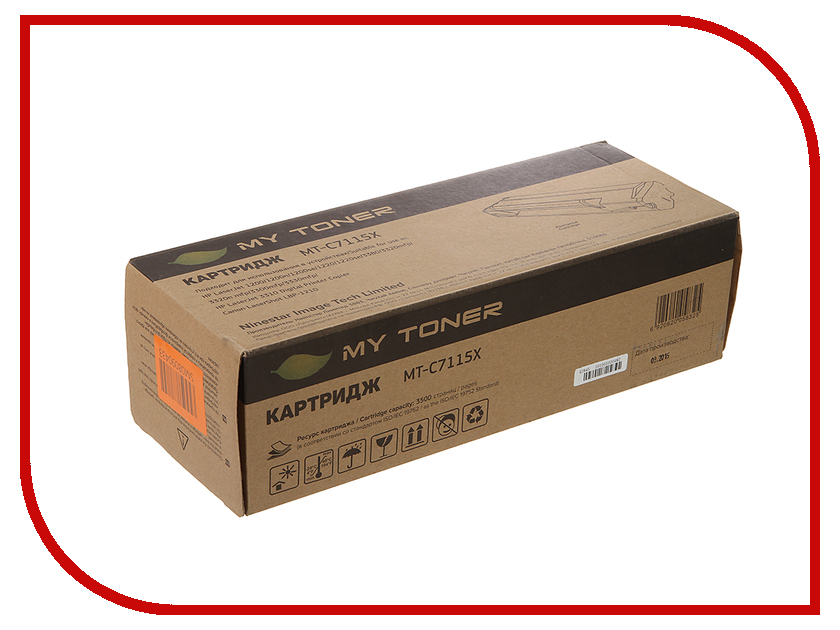 

Картридж MyToner MT-C7115X Black для HP LJ 1200/1220/1300/3300/3380