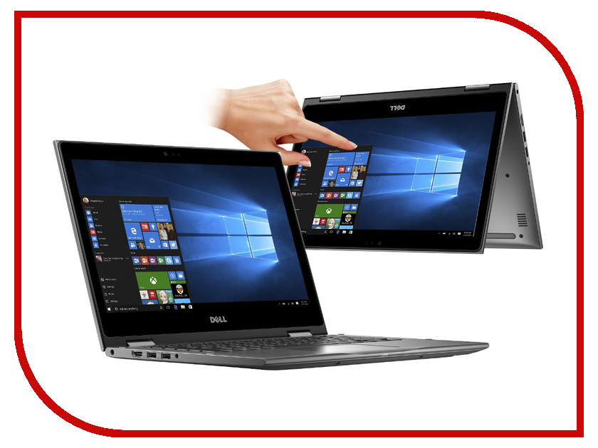 фото Ноутбук Dell Inspiron 5378 Grey 5378-0384 (Intel Core i5-7200U 2.5 GHz/8192Mb/256Gb SSD/No ODD/Intel HD Graphics/Wi-Fi/Bluetooth/Cam/13.3/1920x1080/Touchscreen/Windows 10 64-bit)