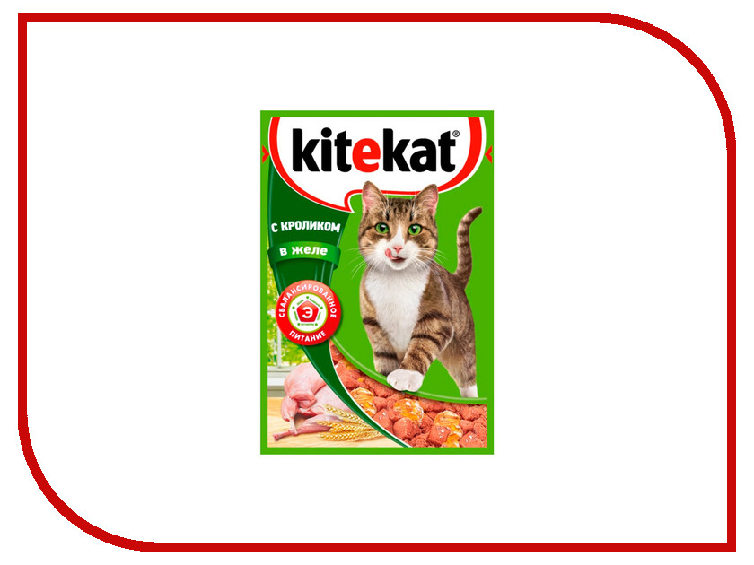 

Корм Kitekat Кролик в желе 85g для кошек 10151310 / 10151308