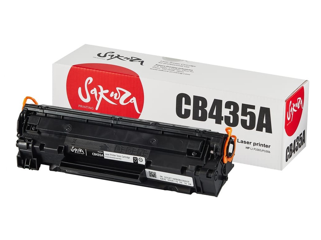Картридж Sakura CB435A, совместимый картридж для лазерного принтера sakura 006r01463 sa006r01463 пурпурный совместимый