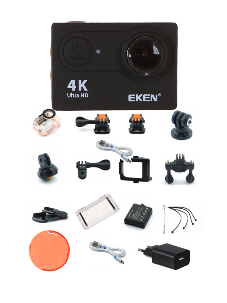 Экшн-камера Eken H9 Ultra HD Black экшн камера drift ghost xl snow edition
