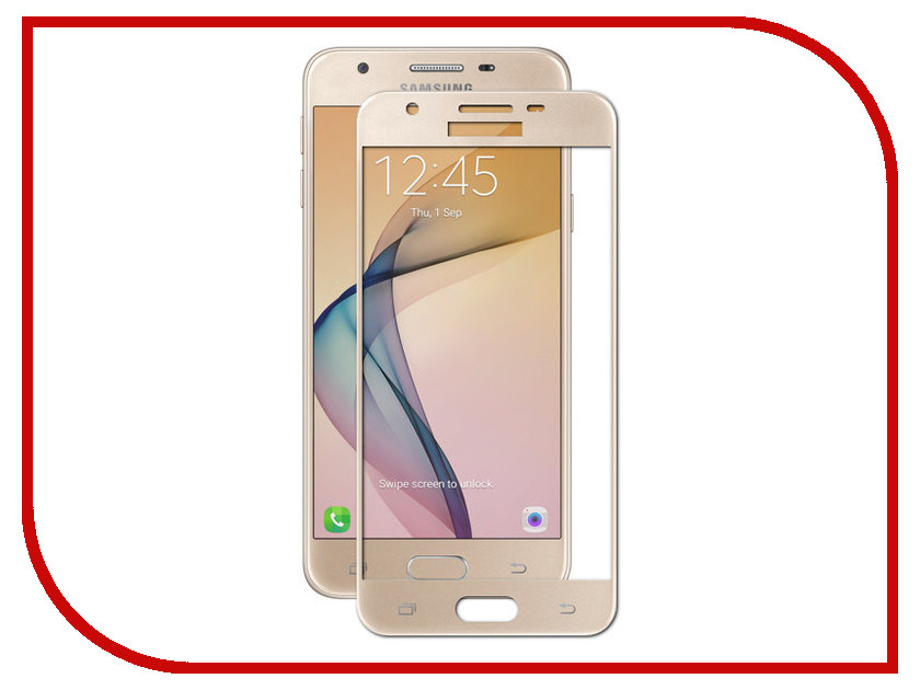 

Аксессуар Защитное стекло Samsung Galaxy J5 Prime CaseGuru 0.3mm Gold 87673, 87673