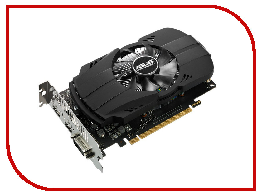 фото Видеокарта ASUS GeForce GTX 1050 Ti Phoenix 1290Mhz PCI-E 3.0 4096Mb 7008Mhz 128 bit DVI HDMI HDCP PH-GTX1050TI-4G / 90YV0A70-M0NA00