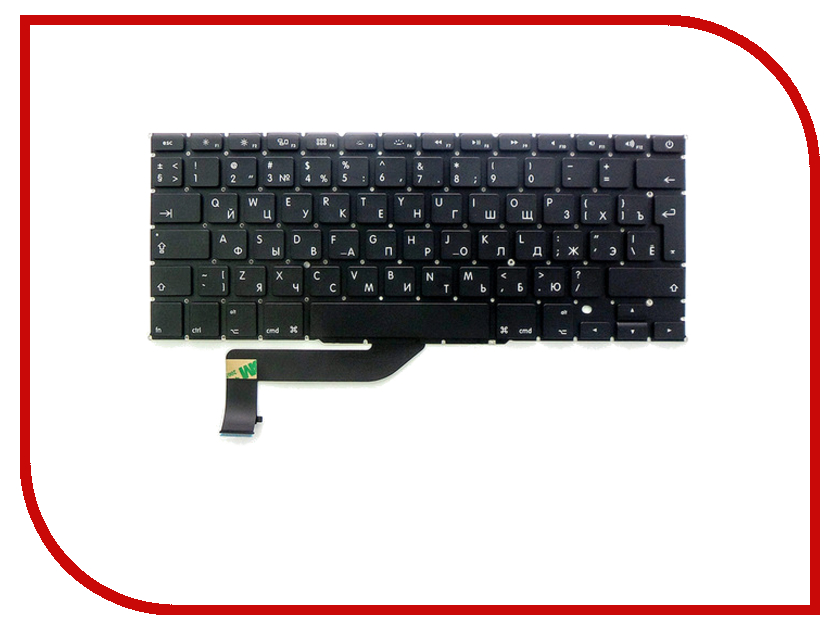 

Аксессуар Клавиатура TopON TOP-100308 для APPLE MacBook Pro 15-inch A1398 Black