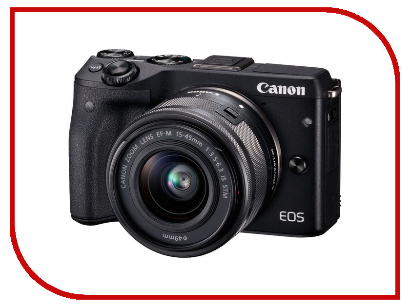 фото Фотоаппарат Canon EOS M3 Kit EF-M 15-45 IS STM Black
