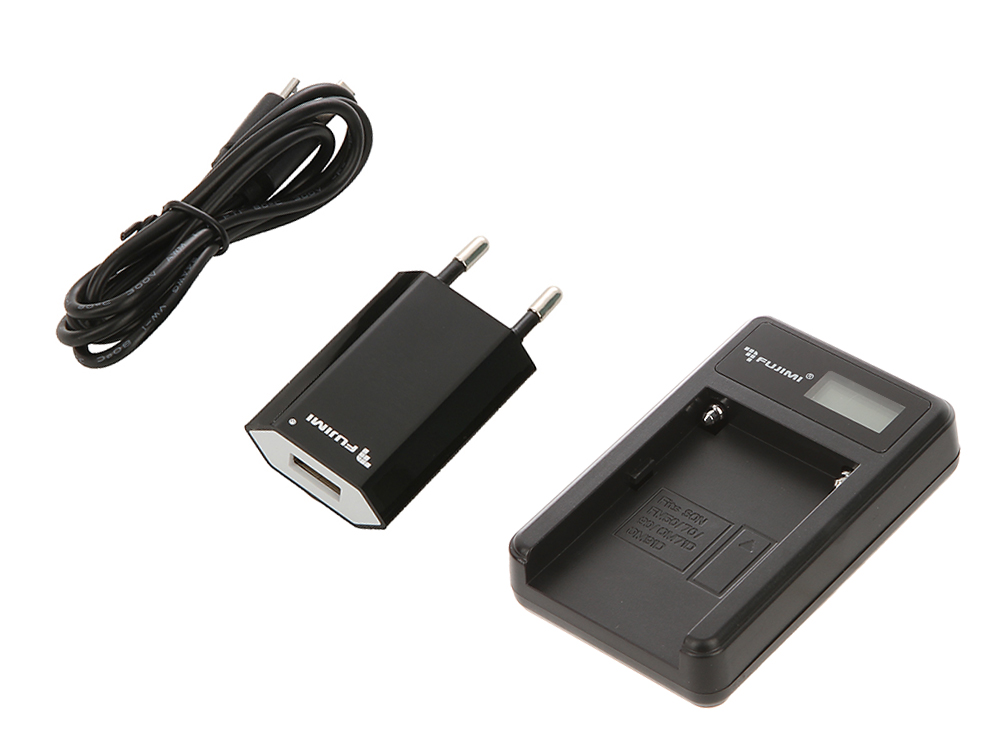 Зарядное устройство Fujimi FJ-UNC-F960 + Адаптер питания USB 1383 fujimi 2ahdbt 401usb зарядное устройство usb для двух акб gp h4b gopro4 1260