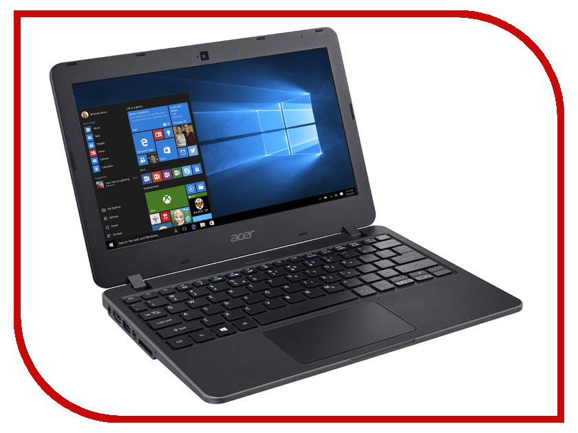 фото Ноутбук Acer TravelMate TMB117-M NX.VCHER.009 (Intel Celeron N3060 1.6 GHz/4096Mb/32Gb SSD/No ODD/Intel HD Graphics/Wi-Fi/Bluetooth/Cam/11.6/1366x768/Windows 10 64-bit)