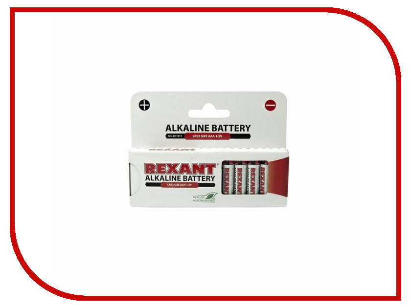 

Батарейка AAA - Rexant LR03 1.5V 1200 mAh 30-1011 (12 штук)