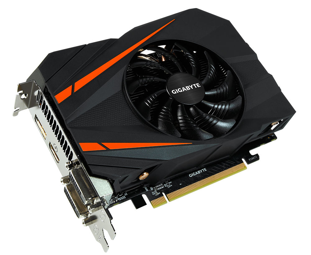 

Видеокарта GigaByte GeForce GTX 1060 1556Mhz PCI-E 3.0 3072Mb 8008Mhz 192 bit 2xDVI HDMI HDCP GV-N1060IXOC-3GD, GV-N1060IXOC-3GD