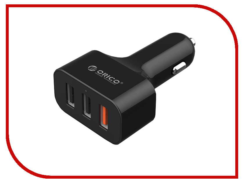 фото Зарядное устройство Orico UCH-2U1Q USB 3-ports Black