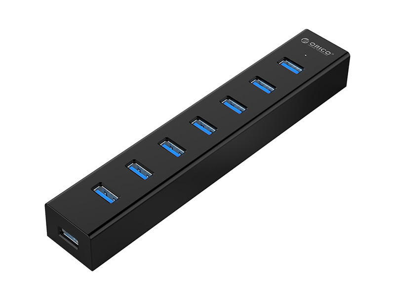 

Orico H7013-U3-AD 7-Ports Black, H7013-U3-AD