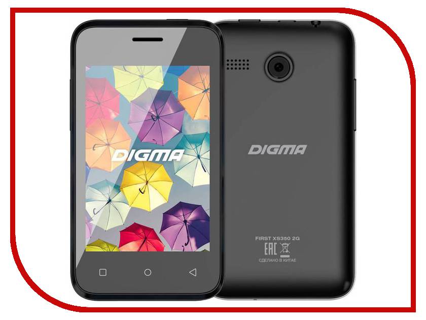 фото Сотовый телефон Digma First XS350 2G Black