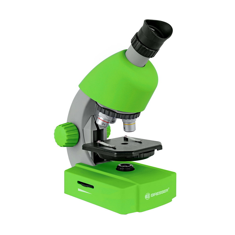 фото Детский микроскоп bresser junior 40x-640x green