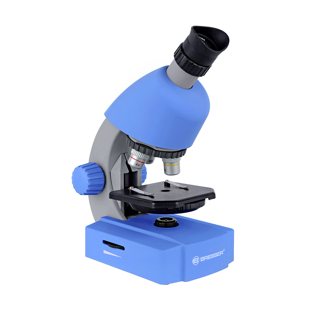 фото Детский микроскоп bresser junior 40x-640x blue