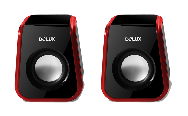 Колонки Delux DLS-Q1UR Black-Red