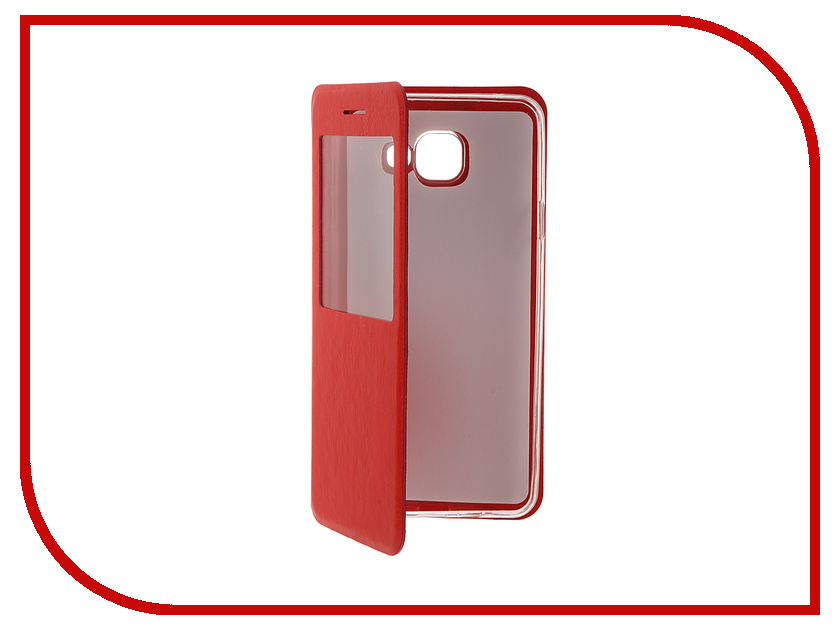 

Аксессуар Чехол Samsung Galaxy A7 (2016) Cojess Book Case Time Red с окном