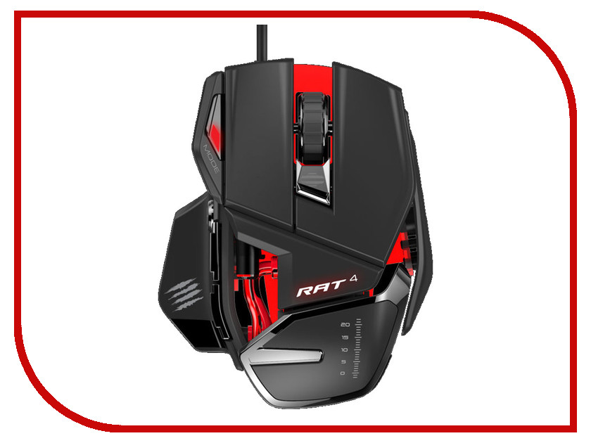 

Мышь Mad Catz RAT 4 Black-Red MCB4373100A3/04/1
