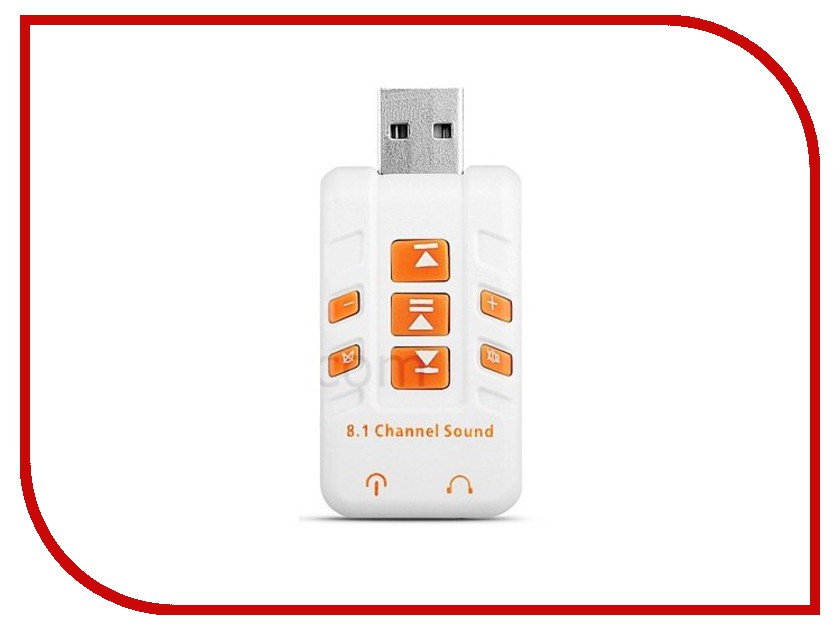 

Звуковая карта Orient AU-01PLW 2x3.5mm jack to USB White, AU-01PLW