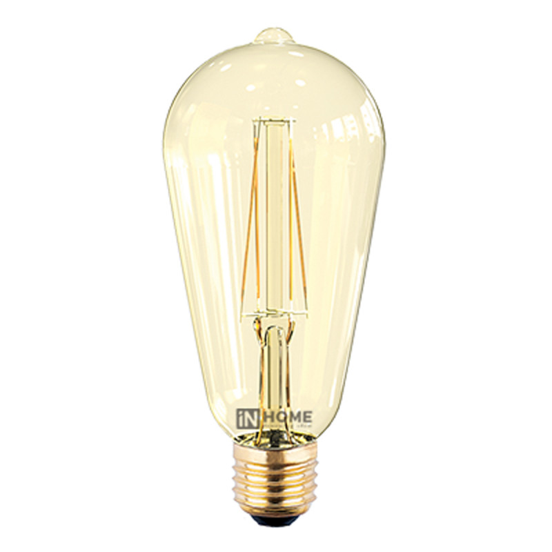 

Лампочка IN HOME LED-ST64-deco E27 7W 3000K 230V 630Lm Gold 4690612008097, 4690612008097