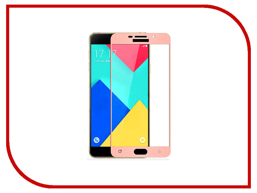 

Аксессуар Защитное стекло Samsung Galaxy A3 2016 SM-A310F Solomon Full Cover Pink
