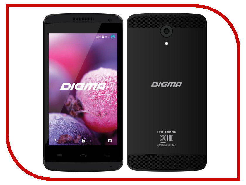 фото Сотовый телефон Digma Linx A401 3G Black